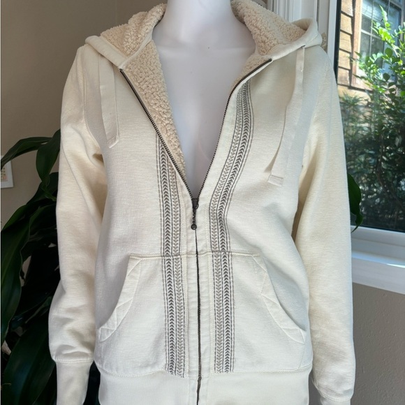 Natural Reflections Jackets & Blazers - Natural Reflections Cream Sherpa Jacket